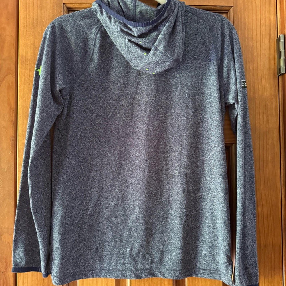 Under Armour Threadborne Seattle Seahawks Lightweight Hoodie Size YXL Navy Blue - Picture 5 of 6